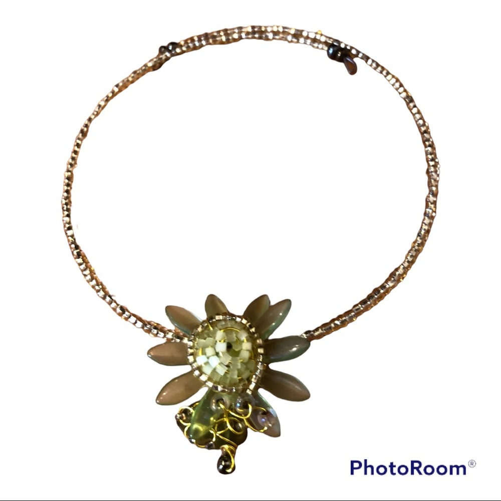 Green Beaded Choker